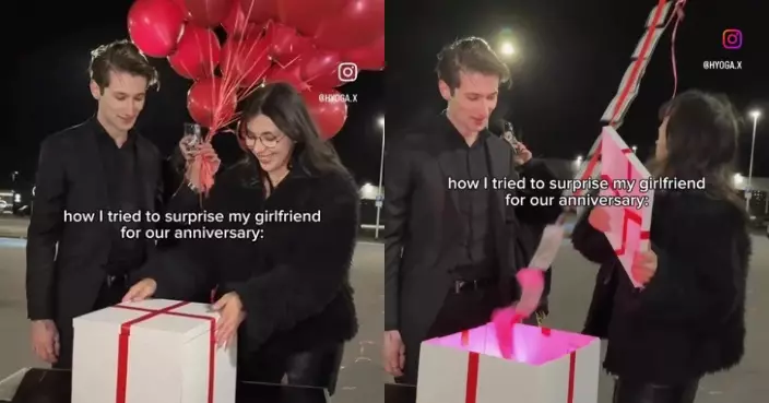 1.6萬現金綁氣球送周年驚喜 德國男見女友手滑放飛心痛到跪地大喊