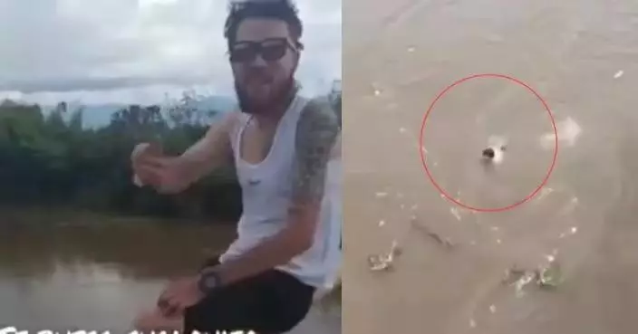 挑戰跳橋拍片博流量 哥倫比亞男遭洪水淹沒溺斃驚變死亡直播