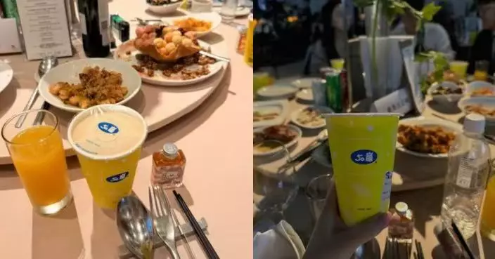 飲唔完可帶走！台婚宴大派珍珠奶茶人手一杯 網民大讚貼心又實用