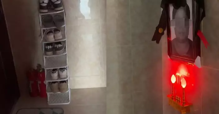 鄰居走廊擺鞋架阻通行 湖南女投訴無果掛已故嫲嫲遺照抗議反遭掟雞蛋