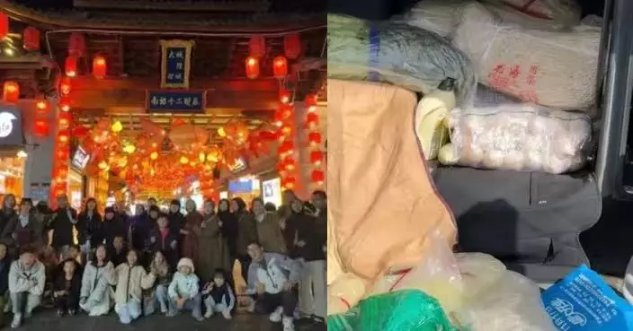 自備百斤麵粉大米 青海旅遊巴司機望陪家人自駕載34親人遊雲南