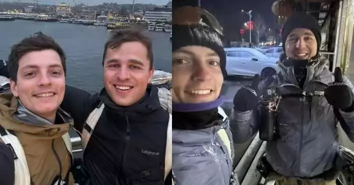 歷518天跨越1.3萬公里途徑16國 2法男靠雙腳從法國安錫走到上海外灘