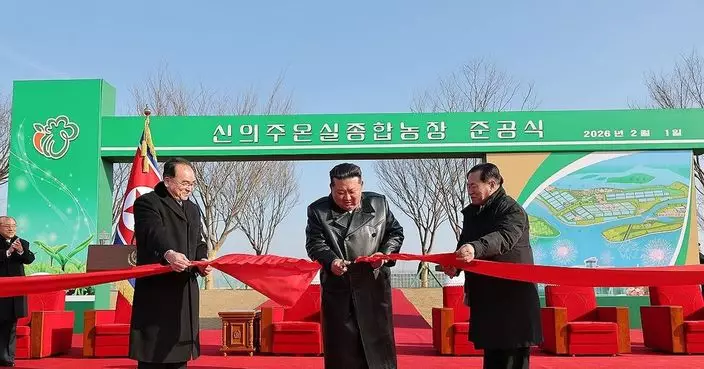 金正恩出席新義州溫室綜合農場竣工儀式