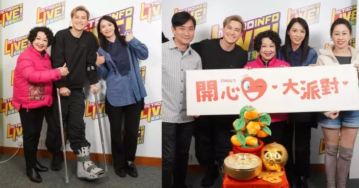 朱敏瀚手術後帶傷首現身新城《開心大派對》節目 專業精神獲讚