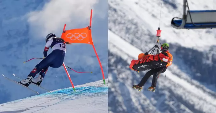 美滑雪名將沃恩 冬奧會高山滑雪女子滑降賽疑頭部受傷送院