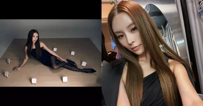 莊錠欣黑絲Tube Dress晒腿 網民大讚騷在骨子裏