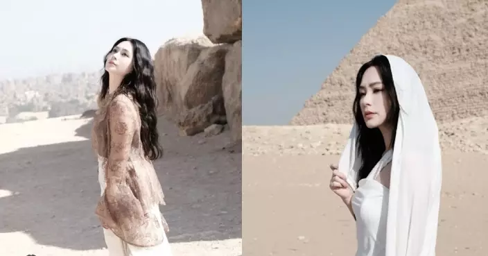 零死角女神金字塔前騷美肩 阿嬌紅遍埃及獲認出