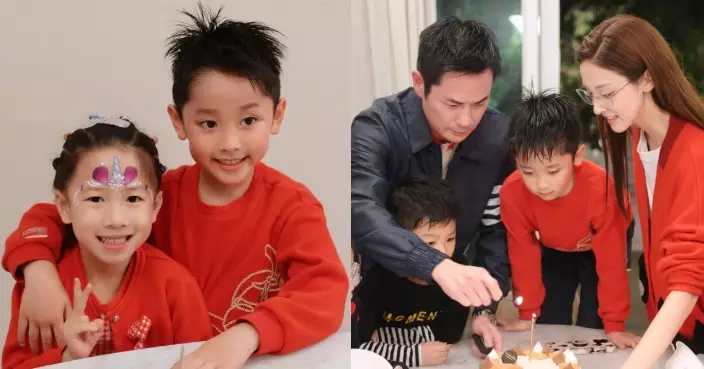 陳凱琳為「情人節先生」慶祝7歲生日 感歎：媽咪唔捨得你大得咁快