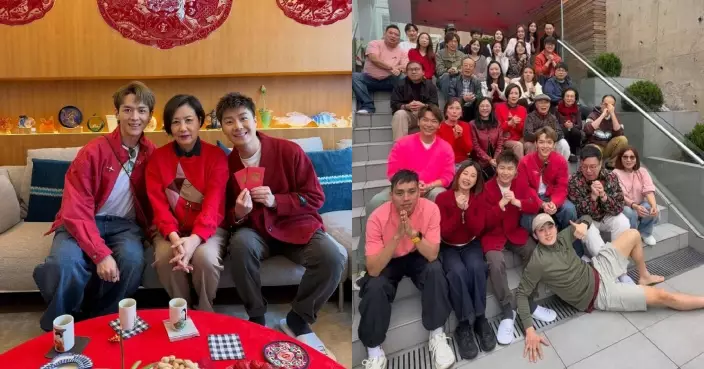 汪明荃與後輩同賀新春 家中團拜好熱鬧