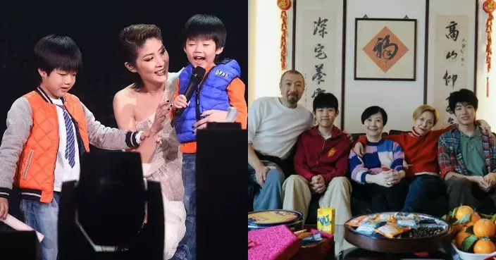 陳慧琳兩子近照罕有曝光 「蝦餃仔」劉昇180cm身高撞樣宋仲基