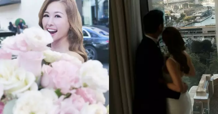 趙希洛再晒巴黎婚照 老公身影終曝光甜蜜依偎溫馨滿瀉