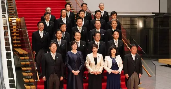 日本首相高市早苗組建新內閣 上一屆閣僚全留任