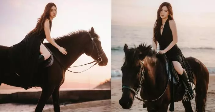 陳懿德低胸迎新春騷長腿 自創「萬事德懿」祝賀夠心思