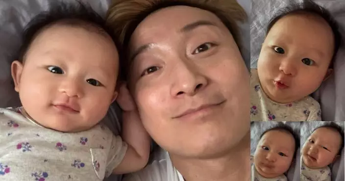 方力申晒餅印囡囡Isla萌照 網民驚嘆：點解會有兩個方力申