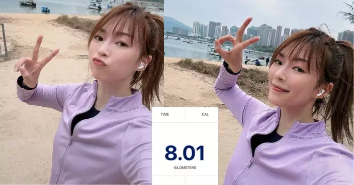 連詩雅年初三跑足8K好意頭 為過年食糕「找數」：希望今年發發發