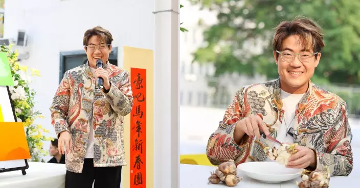 羅啟豪與歌迷賀新春 獲封「水仙王子」唱情歌