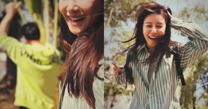 蕭正楠擔任老婆「御用攝影師影」 黃翠如晒靚相展現隨性自然美