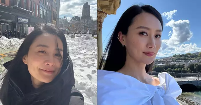 陳法拉44歲生日雪地晒素顏 定居法國湊成「好」字