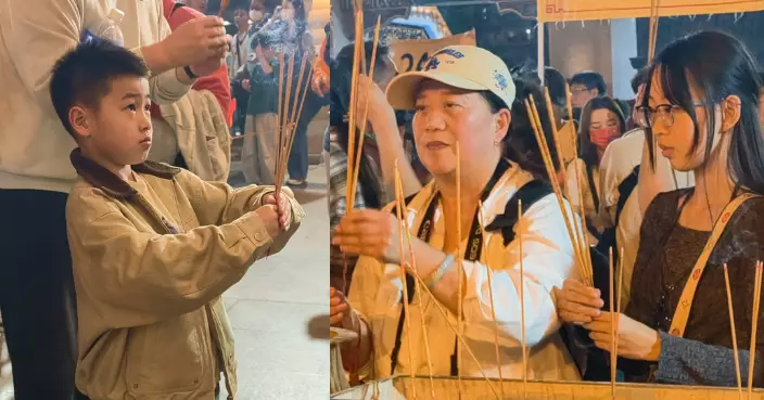 黃大仙祠人流如鯽 嗇色園料除夕初一約2至4萬人次參拜