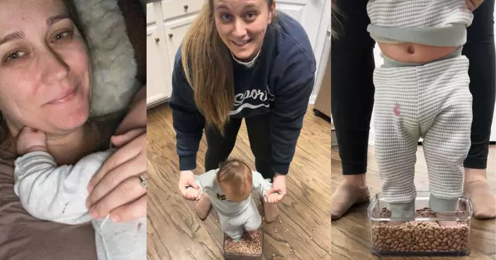 偏方湊效！美國男B患罕病難安睡　新手父母將雙腳放入豆子助眠奇蹟有效