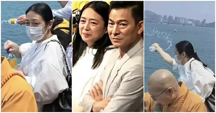 劉德華太太朱麗倩海邊近照流出  素顏白衫難掩清秀氣質