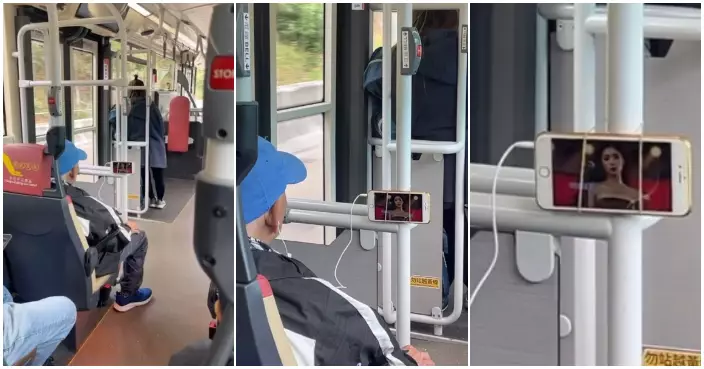 生活智慧王！巴士阿伯自製「私人影院」   一舉動獲狂讚：俾個叻佢