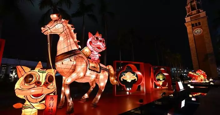 丙午年春節綵燈展文化中心露天廣場舉行 資深紮作師傅製作花燈及綵燈