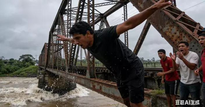 哥倫比亞男子為挑戰躍「噬人河」 掙扎畫面成最後身影 遺體岸邊尋獲