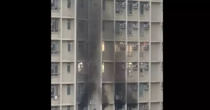 石蔭邨一個單位發生火警無人傷　約百人疏散