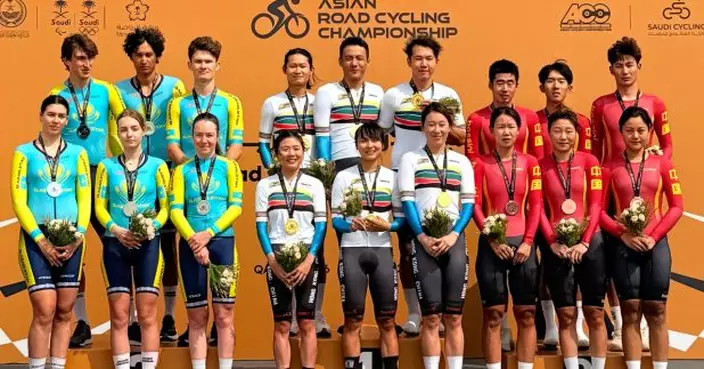 亞洲公路單車錦標賽　港隊精英組混合接力計時賽奪金