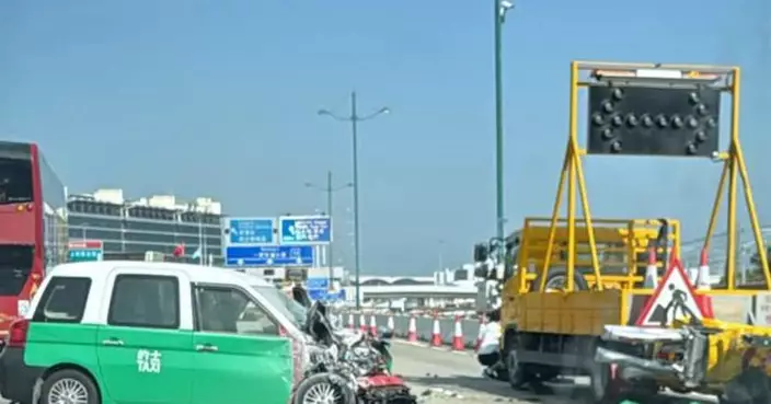 北大嶼山公路的士撞工程車　傷重不治的士乘客據悉疑無戴安全帶