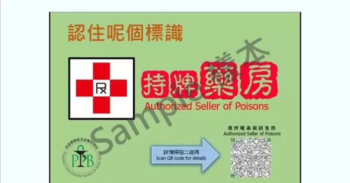 衞生署假期前加強巡查藥房及藥行　打擊違法使用藥房標識和名銜