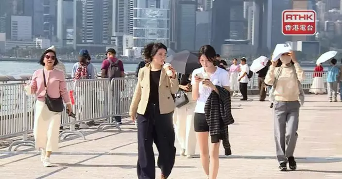 各區正午氣溫普遍升至26度或以上　天文台料明日間氣溫稍為下降