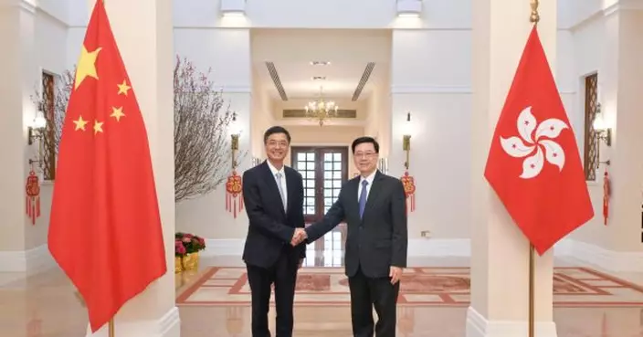 李家超與廣西壯族自治區黨委書記陳剛會面