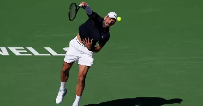 祖高域自2017年以來首次晉級印第安韋爾斯網球賽16強