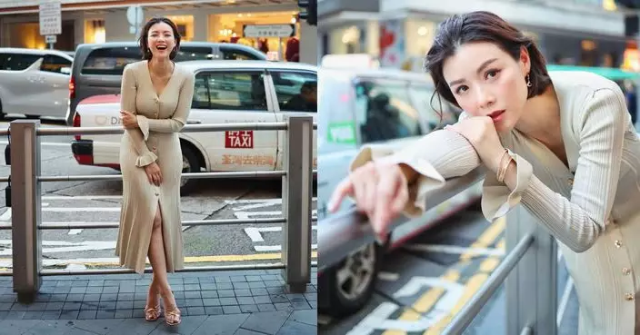 陳茵媺狠撇劣評瀏海換新Look 貼身裙街頭擺甫士晒玲瓏曲線