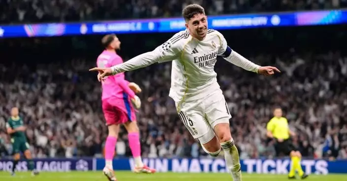 歐聯華維迪上半場戴帽 皇馬3比0大勝曼城 艾比路亞讚完美球員