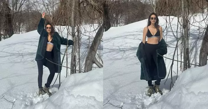 梁靖琪雪地大騷fit爆身材 43歲兩子之母Keep得勁好