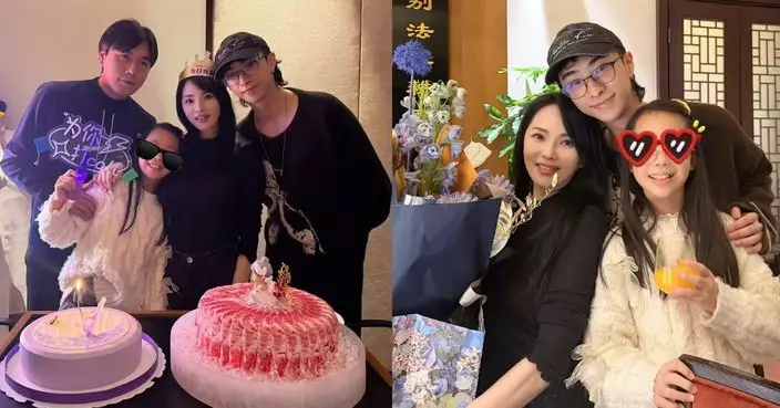 伊能靜58歲生日晒溫馨全家福 收仔女禮物勁感動