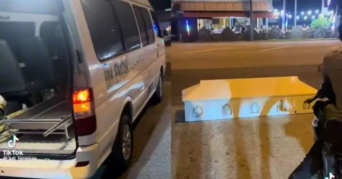 駕靈車載棺材到飆車熱點「隨時待命」 大馬男另類方式嚇阻飆車族獲力撐