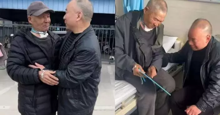 河南7旬翁患癌病危 獲孝順女兒助尋得失聯34年摯友終圓夢