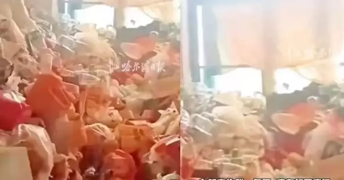 女租客突失聯 天津女房東登門驚見垃圾塞爆全屋 出動吊車清足一日