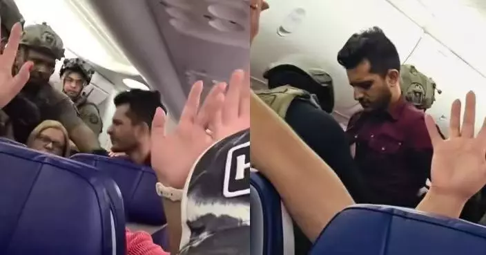 疑現安全威脅！西南航空客機突改道降落 美特警持槍登機帶走1男乘客