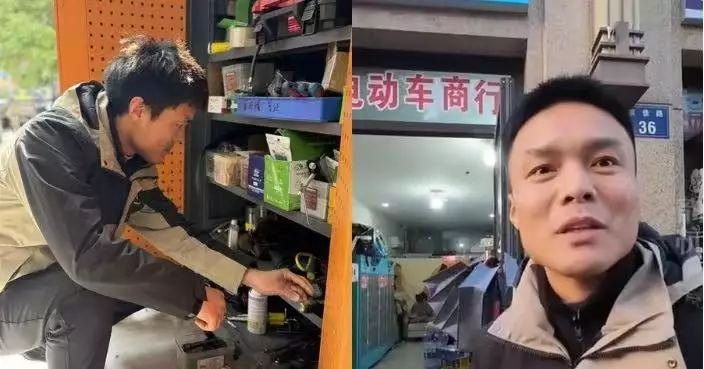 曾送外賣深知個中艱辛 內地男開修車舖免費借車予同行成騎手暖心避風港