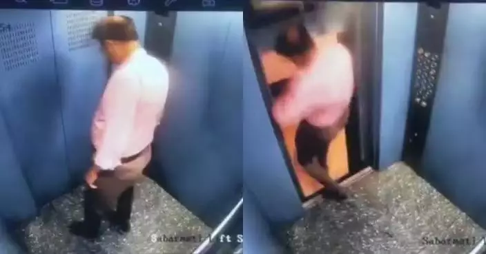住宅電梯突失控暴衝上升 印度男步出瞬間險被夾樓層縫隙
