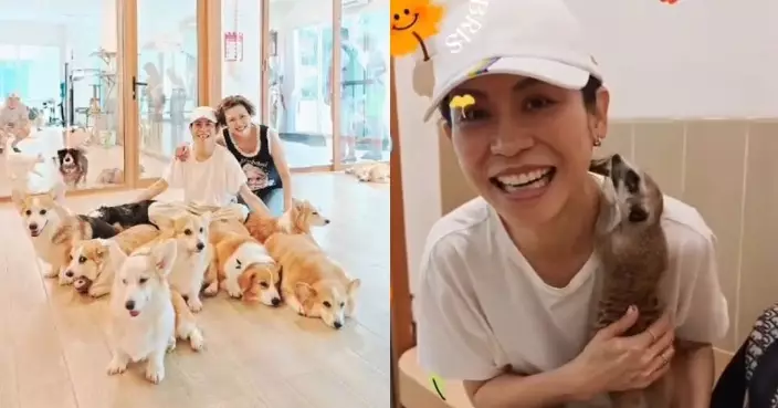 孖羅敏莊泰國動物Cafe共度美好一天 宣萱親親狐獴笑開懷