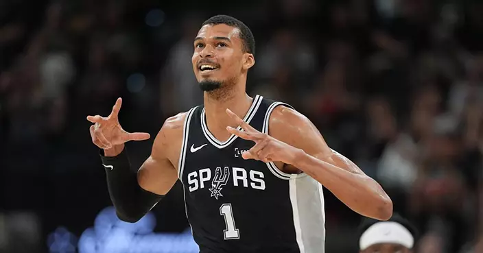 NBA馬刺大勝活塞 Wembanyama狂轟38分16籃板