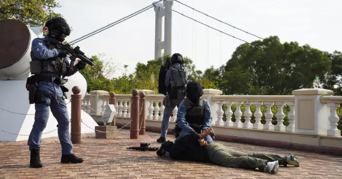 警方聯同多個部門及機構 青馬大橋及觀景台舉行大型反恐及重大事故演習