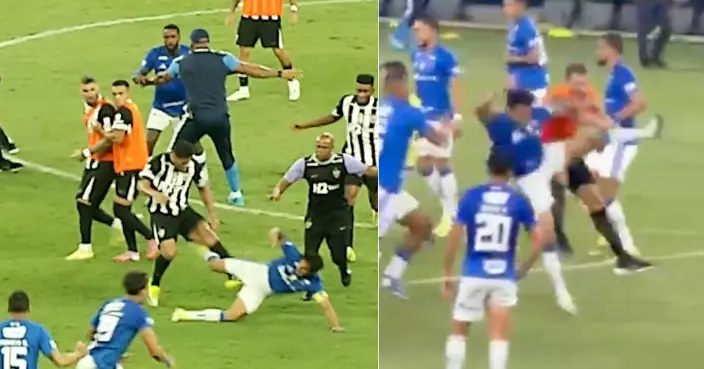 巴西足球決賽演變成集體毆鬥 23球員領紅被逐警方介入平亂