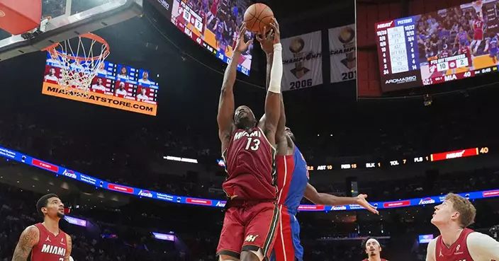 NBA熱火挫活塞取五連勝 Bam Adebayo生涯得分破萬